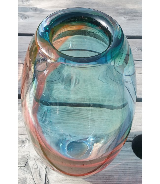 Leerdam Glaskunst - Regenbogenvase