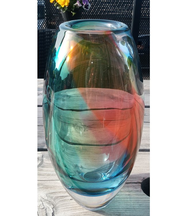 Leerdam Glaskunst - Regenbogenvase
