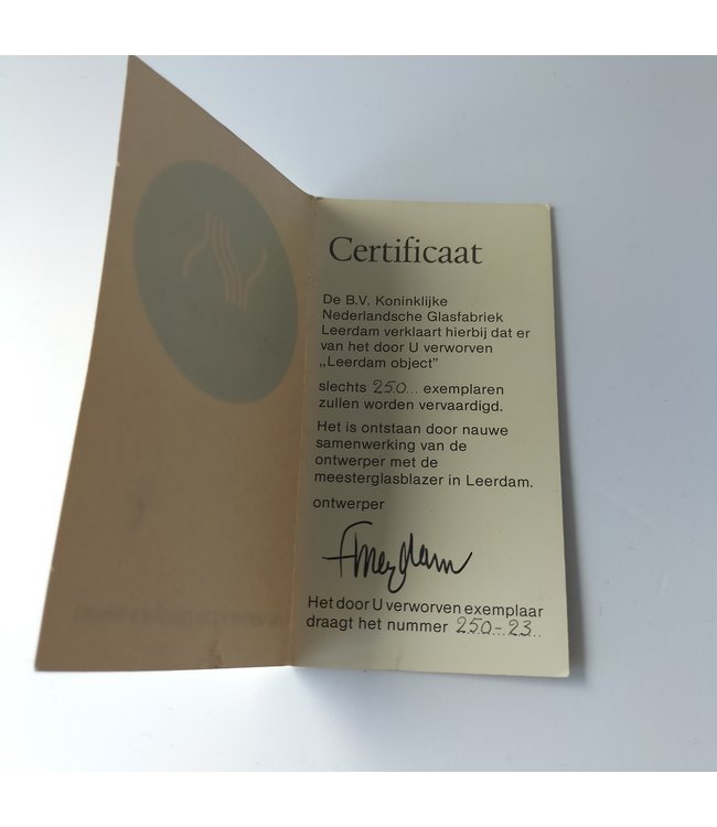 Floris Meydam - Leerdam Serica Objekt