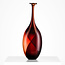 Kosta Boda Art Glass Fidji flesvaas Limited Edition rood