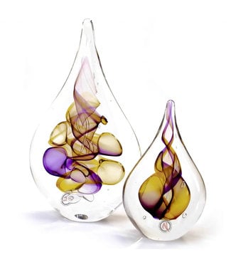 Ozzaro Kristal Tsjechië Ozzaro kristal druppel, rood/Bruin