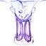 Ozzaro Collection glasobject PaarsBlauw