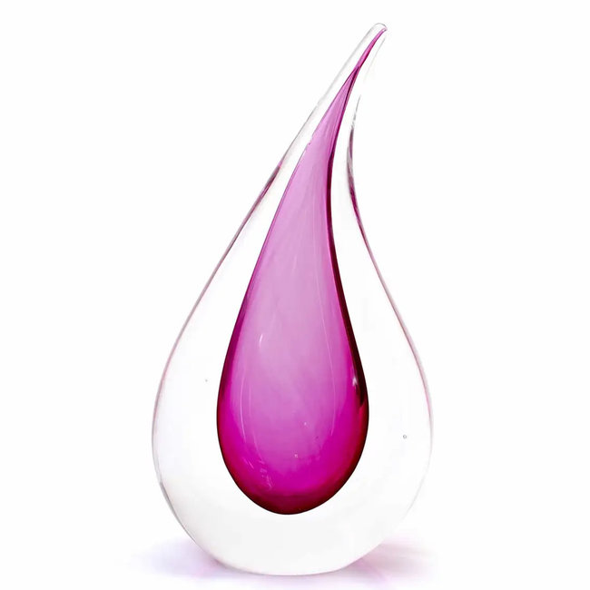 Ozzaro glas druppel Roze