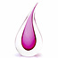 Ozzaro Glas Tropfen Rosa