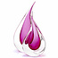 Ozzaro Glas Tropfen Rosa