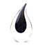 Ozzaro Glas Tropfen Schwarz