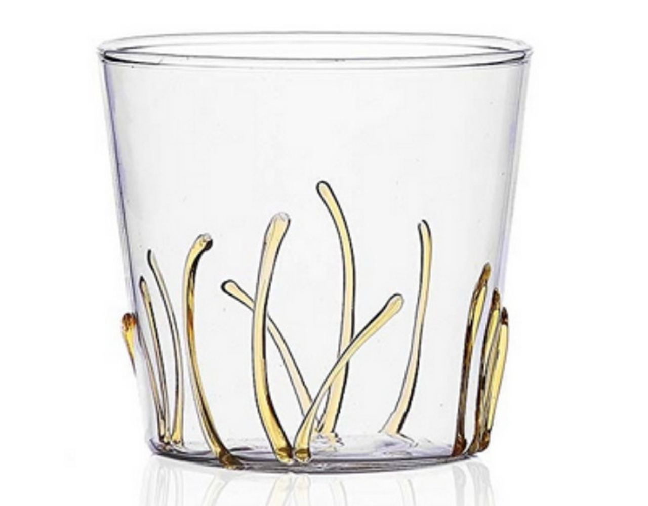 Verre à Eau Ichendorf Milano Greenwood – Verre Borosilicate Décor Feuilles, Lavable Au Lave-vaisselle