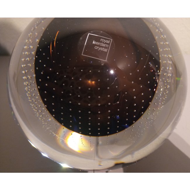 Leerdam Spijkerbol Ø12cm - donkerbruin