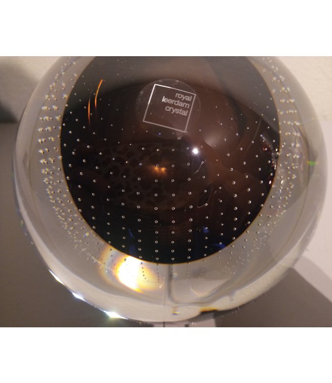 Leerdam Spijkerbol Ø12cm - donkerbruin