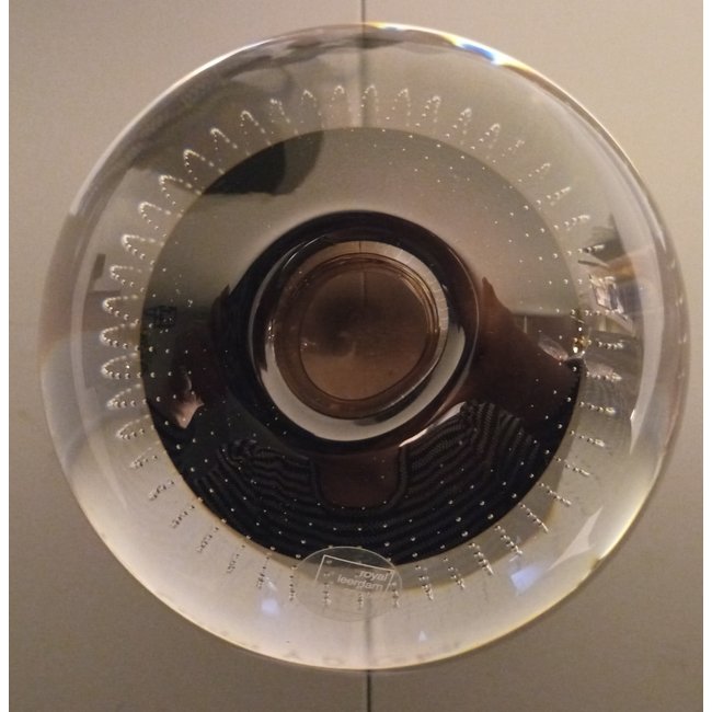 Leerdam Spijkerbol Ø12cm - donkerbruin