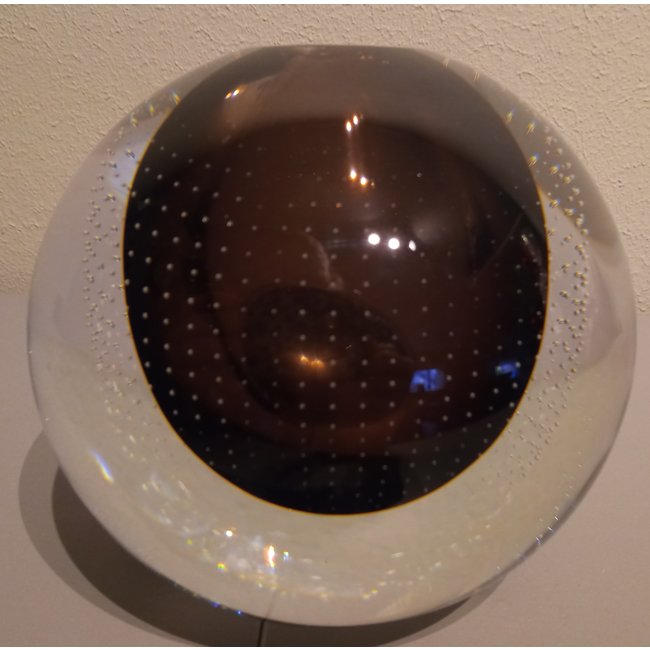 Leerdam Spijkerbol Ø12cm - donkerbruin