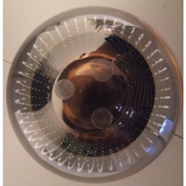 Leerdam Spijkerbol Ø12cm - donkerbruin