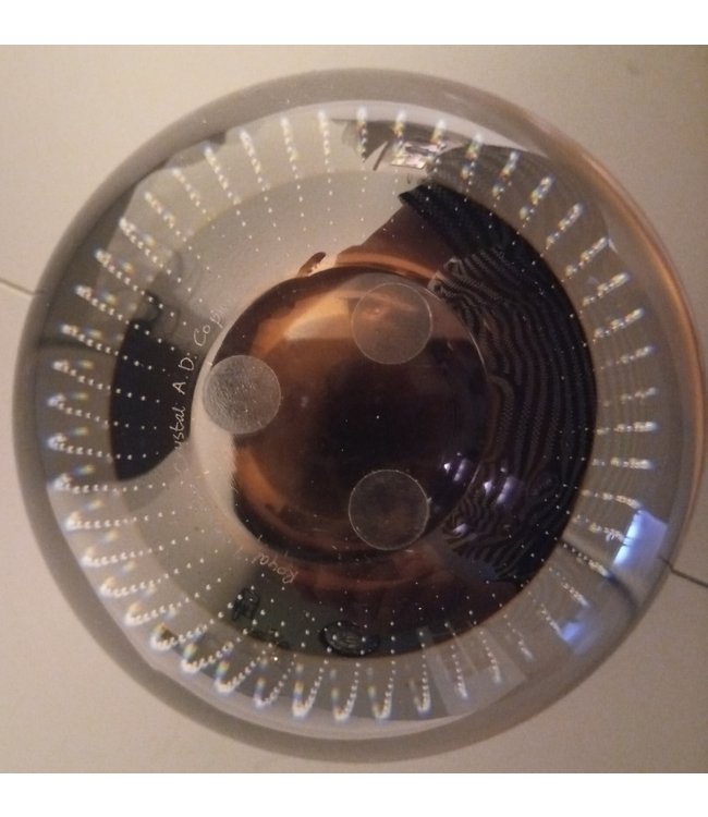 Leerdam Spijkerbol Ø12cm - donkerbruin