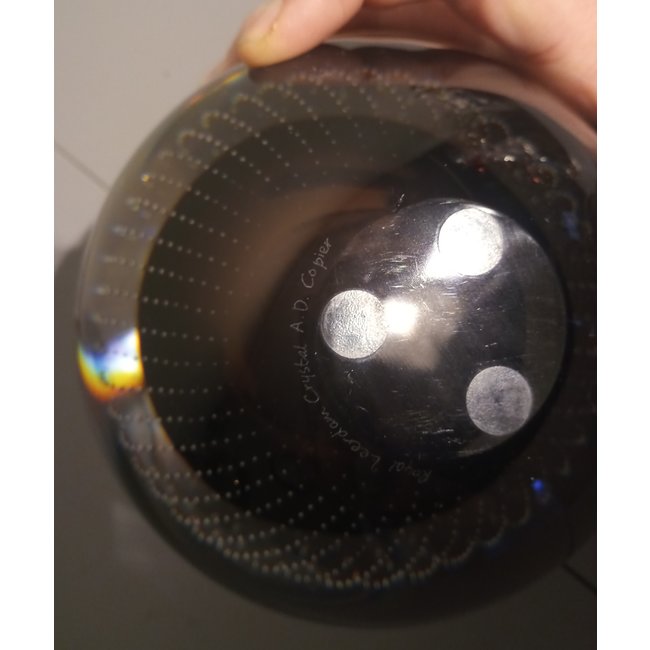 Leerdam Spijkerbol Ø12cm - donkerbruin