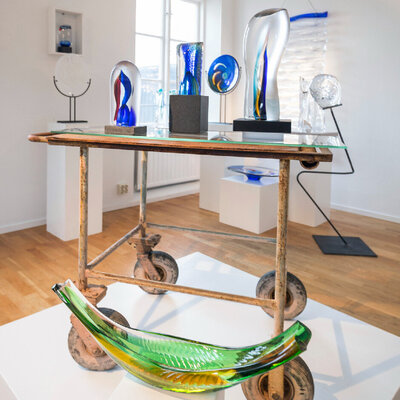 Gehele collectie glaskunst