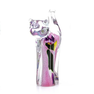 Loranto Glas - Kat van Glas roze