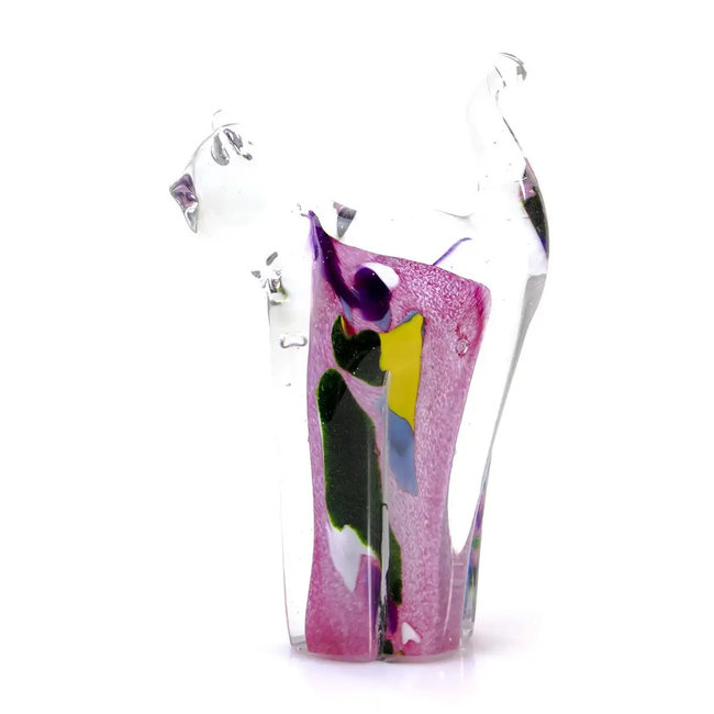 Glasene Katze Rosa