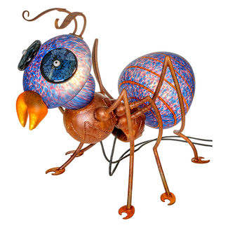 Glasstudio Borowski Borowski lichtobject Amy blauw-violet