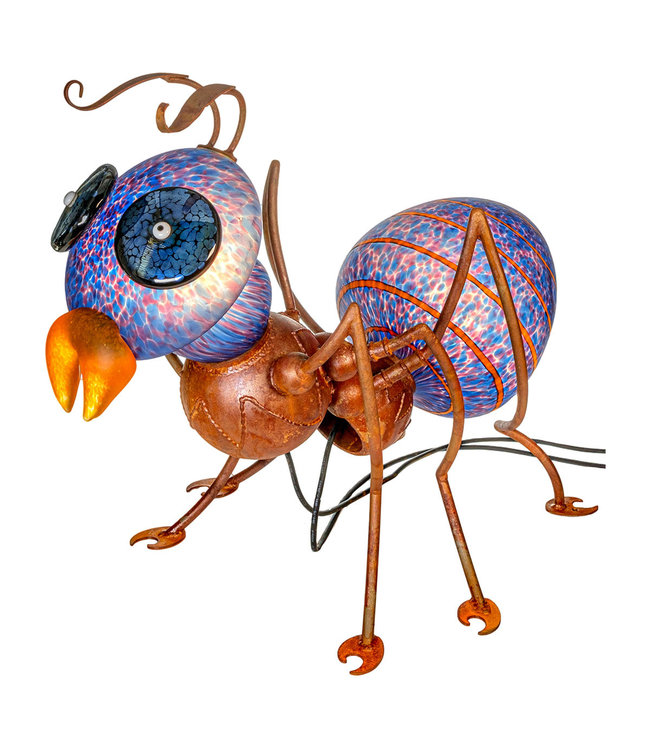 Glasstudio Borowski Borowski lichtobject Amy blauw-violet