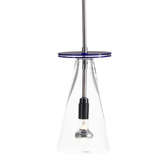 Bsweden Lighting - glazen hanglamp Kon, blauw