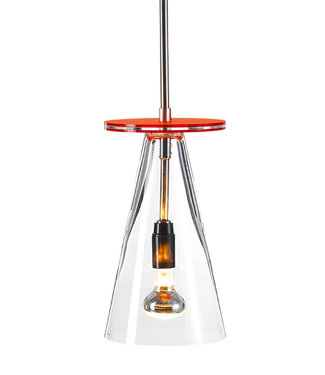 Bsweden Lighting - glazen hanglamp Kon, oranje