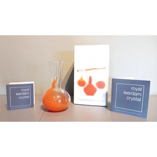 Royal Leerdam Crystal Leerdam oranjevaasje Juliana 100 jaar