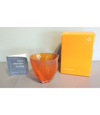 Royal Leerdam Crystal Leerdam oranjevaasje 75 Jaar Vrijheid