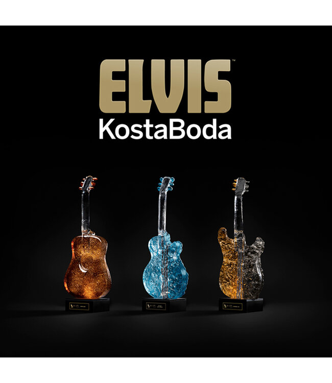Kosta Boda Elvis gitaar 'Follow That Dream'
