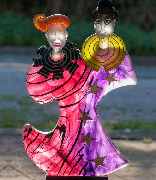 Borowski - glazen kunstwerk Dancers