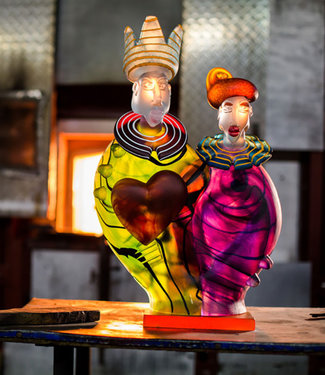 Glasstudio Borowski Borowski Kunstobjekt König & Königin