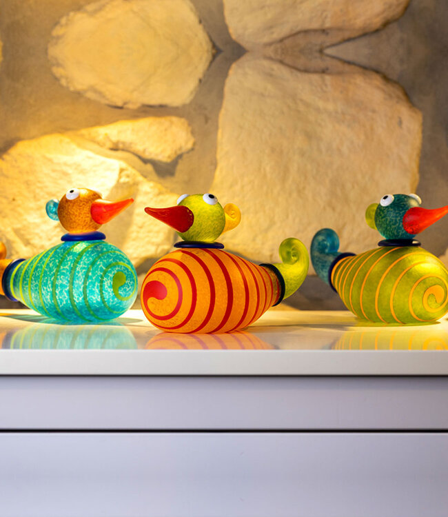 Borowski - Glazen eend Dudley limoengroen