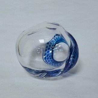 DAoGlas David Beliën glaskunst, blauw/Clear