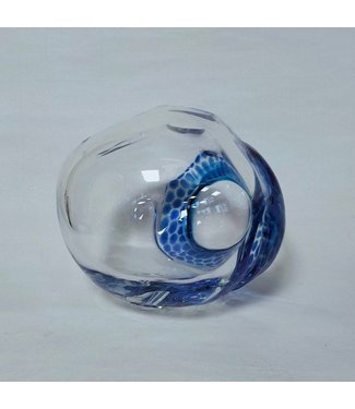 DAoGlas David Beliën glaskunst, blauw/Clear