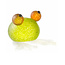 Glasstudio Borowski Borowski Briefbeschwerer Frosch Zitrone