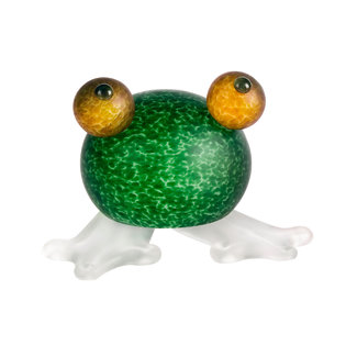 Glasstudio Borowski Borowski Briefbeschwerer Frosch grün