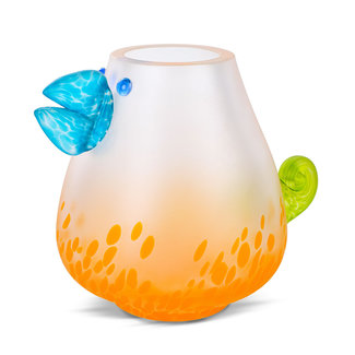 Glasstudio Borowski Borowski vaas Chicko blauwe snavel