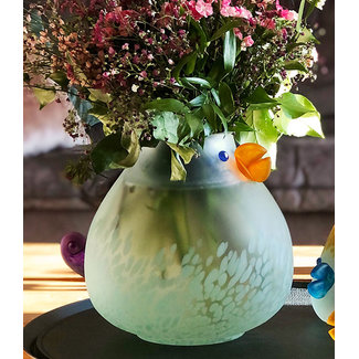 Glasstudio Borowski Borowski vaas Chicka gele snavel