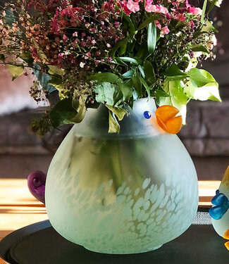 Glasstudio Borowski Borowski vaas Chicka gele snavel