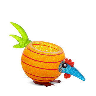 Glasstudio Borowski Borowski schale Pick Chick Orange