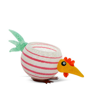 Glasstudio Borowski Borowski schaal Pick Chick wit