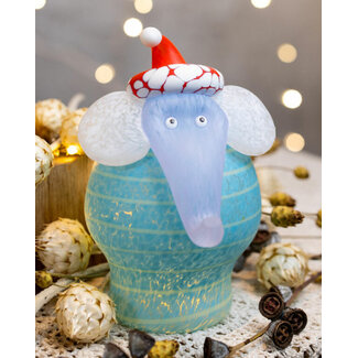 Glasstudio Borowski Borowski Weihnachtsobjekt Christmas Jumbo blau