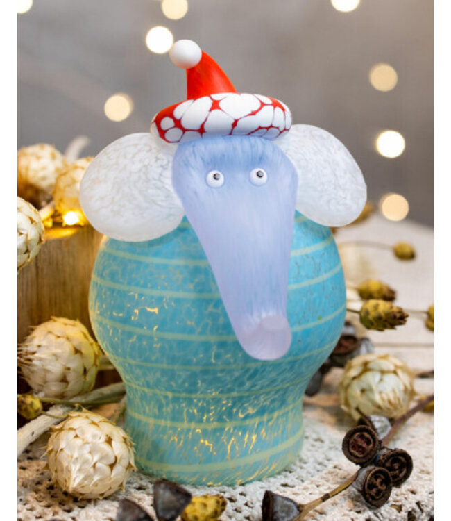 Glasstudio Borowski Borowski Weihnachtsobjekt Christmas Jumbo blau