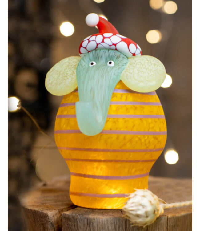 Glasstudio Borowski Borowski kerstobject Christmas Jumbo geel