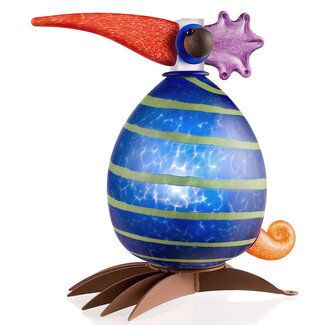 Glasstudio Borowski Borowski lichtobject Fat Gonzo blauw