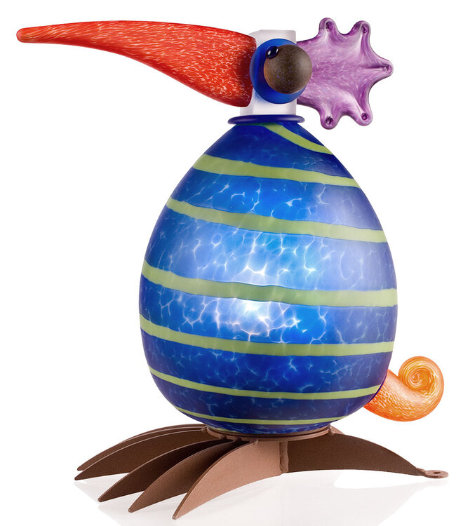 Borowski Outdoor Objects Borowski lichtobject Fat Gonzo, blauw met strepen