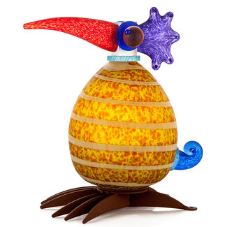 Glasstudio Borowski Borowski lichtobject Fat Gonzo olijf