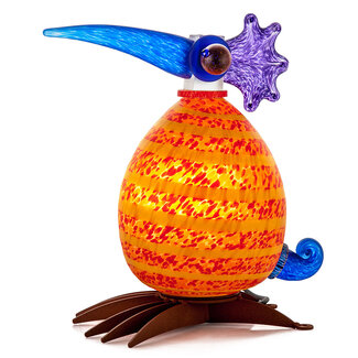 Glasstudio Borowski Borowski lichtobject Fat Gonzo rood-oranje