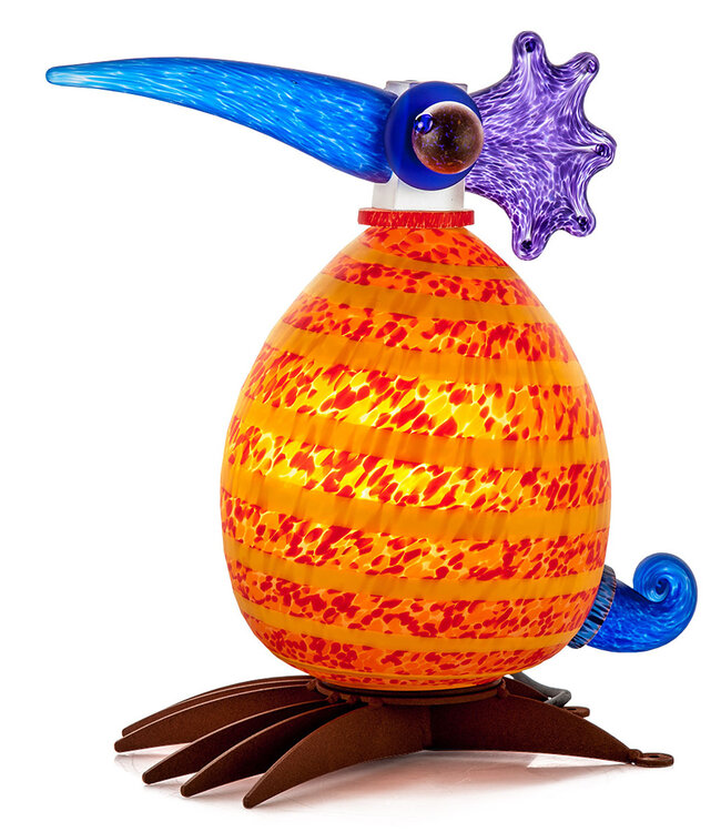 Borowski Outdoor Objects Borowski lichtobject Fat Gonzo, rood/oranje met strepen