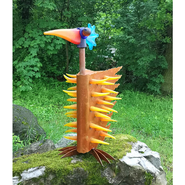 Glasstudio Borowski Gartenobjekt Feuervogel