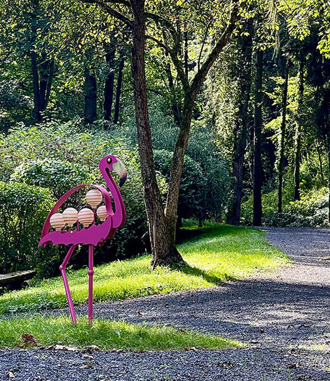 Borowski Glas tuinobject Flamingo